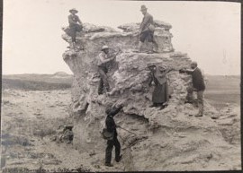 1897 expedition with Carrie Barbour. © University of Nebraska State Museum.